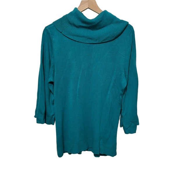 Designers Original Cowl Neck Sweater 3/4 Bell Sleeves Women’s Size XL - Picture 5 of 12